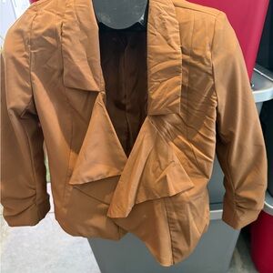 Women's Brown Ruffle Jacket p32